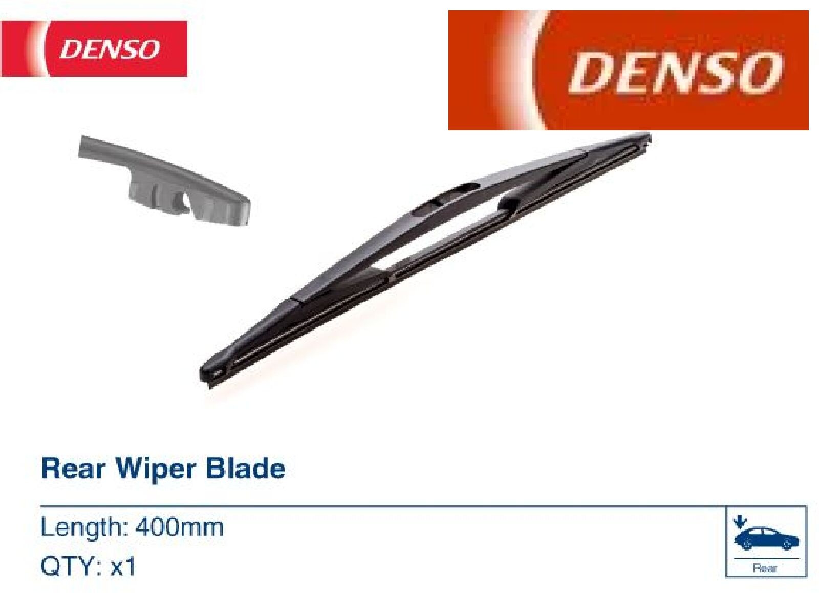 Denso Wischblatt Flat Blades 400Mm, Hinten, Stück Größe 1 Drc-004 - Bild 2