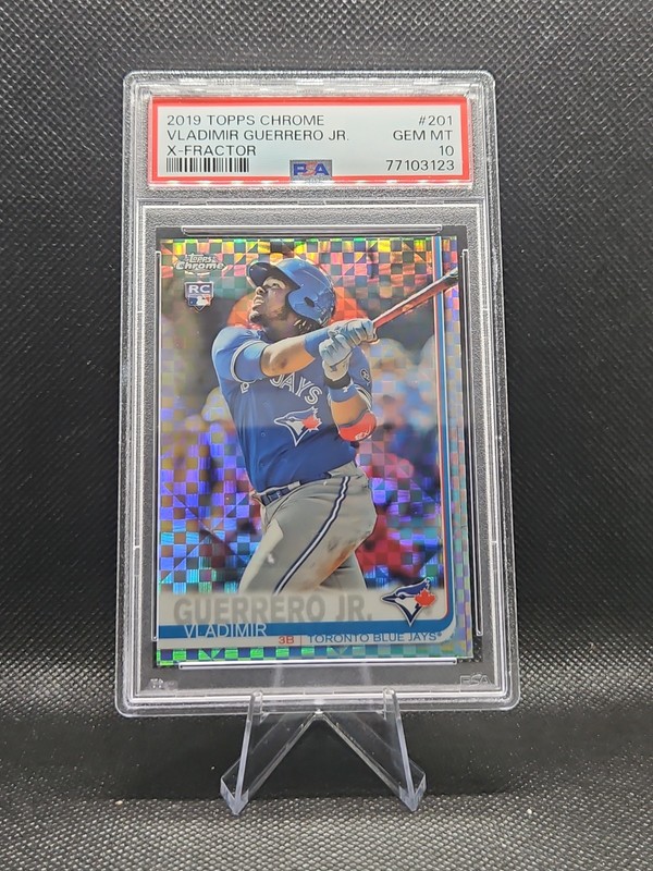 2019 Topps Chrome Vladimir Guerrero Jr RC Rookie #201  X-Fractor PSA 10