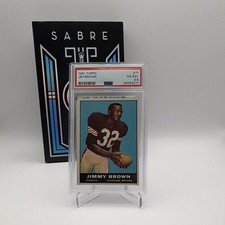 Topps 1961 Jim Brown Base #71 PSA 4.5 Cleveland Browns NFL Football Card
