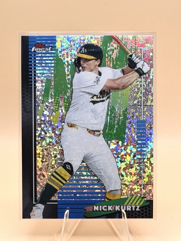 2026 Nick Kurtz Mini Diamond Refractor Topps Finest #88
