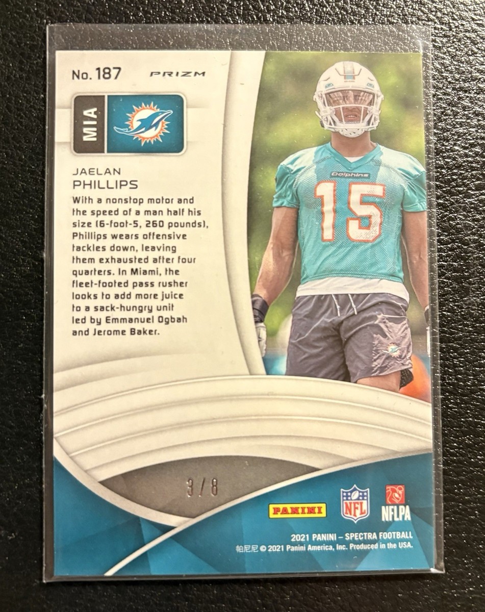 2021 Spectra Jaelan Phillips Rookie Splatter /8 SSP RC No. 187