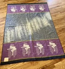 Rare Laurie Jacobi Wellspring Legend Robes Northern Lights Wool Throw Blanket