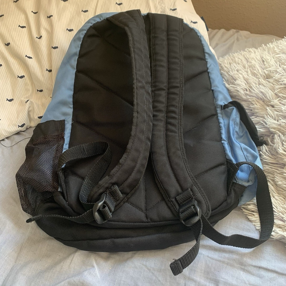 Vintage Polo Sport Ralph Lauren Backpack Blue Black Travel School