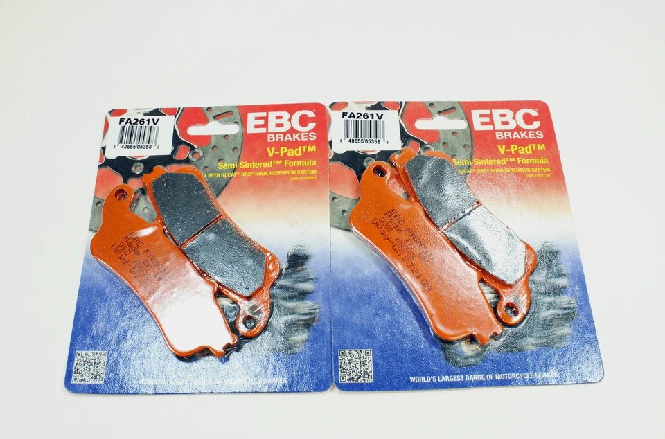 Pastilhas de freio EBC semi sinterizado V para 2004-05 Honda NRX 1800 VALKYRIE RUNE V Frt 2 Pr - Imagem 2 de 2
