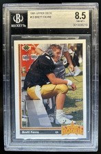 1991 Upper Deck Brett Favre Rookie RC #13 Falcons BGS 8.5