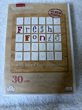 Creating Keepsakes Fresh Fonts PC CD ROM Primeda 2002 CK Font Organizer VTG WIN