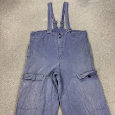 Salopette française vintage adulte 36x32 bleu bavoir salopette vêtements de...