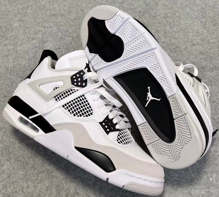 Men's Jordan Air Jordan 4 retro "Military Black" Retro Basketball Shoes Mid Top