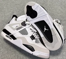 Men's Jordan Air Jordan 4 retro "Military Black" Retro Basketball Shoes Mid Top