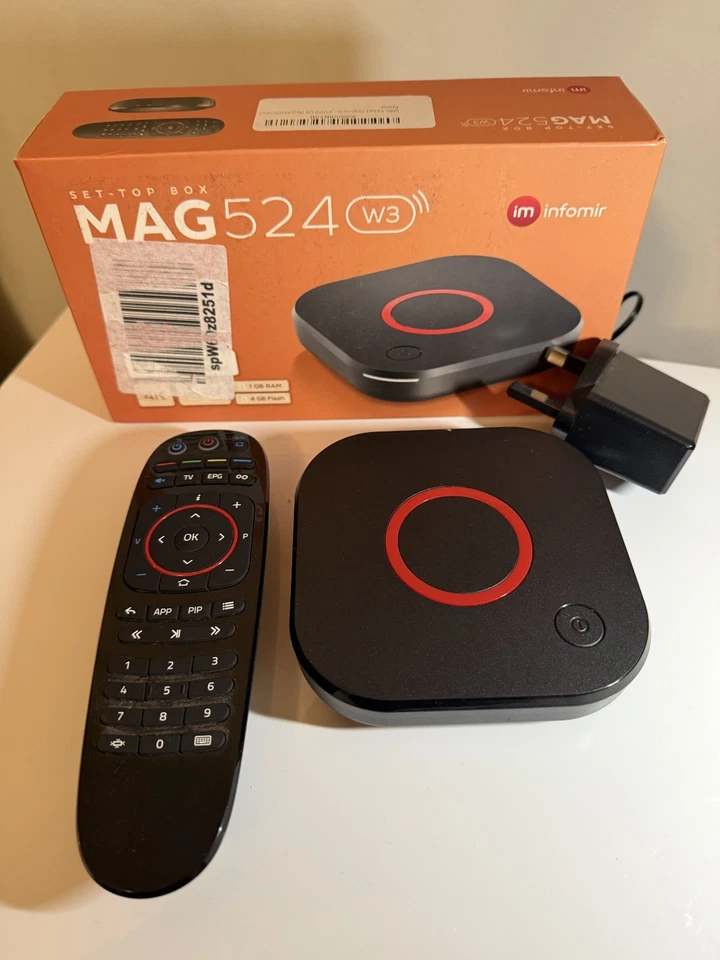 📦 Infomir MAG524w3 Set-Top Box - mit Fernbedienung & Netzteil