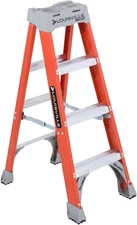 Louisville Ladder 4-Foot Fiberglass Step Ladder, 300-Pound 4 feet, Orange 
