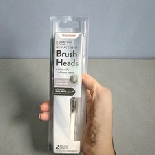 Walgreens Charcoal Sonic Replacement Brush Heads, 2-Pack, Fits Philips Sonicare