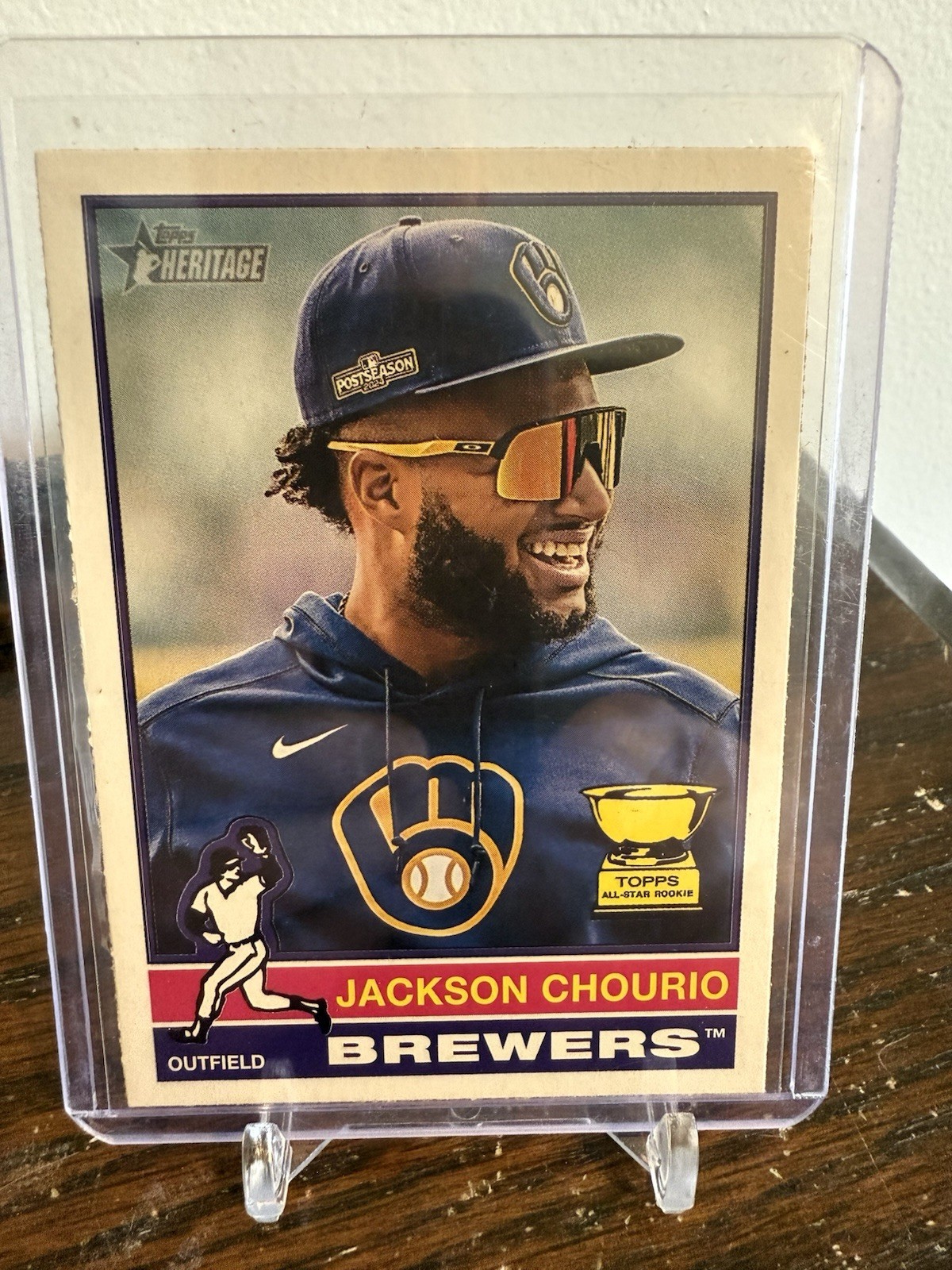 2025 Topps Heritage - Image Variation Jackson Chourio #106 SSP Brewers