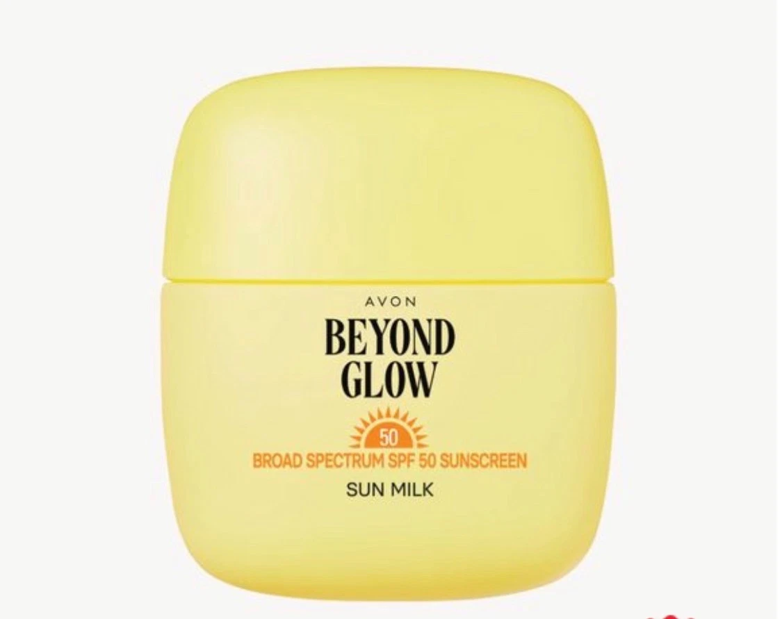 Avon Beyond Glow Sun Milk, SPF 50, new in box, 1.69 fluid ounce. New & Fresh…