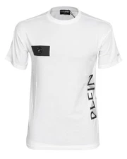 NWT Philip PLEIN SPORT T-SHIRT swim cotton white short sleeve luxury  M