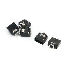 5Pcs 3.5mm Female Audio Stereo Jacks Socket Adapter for Headset Earphone
