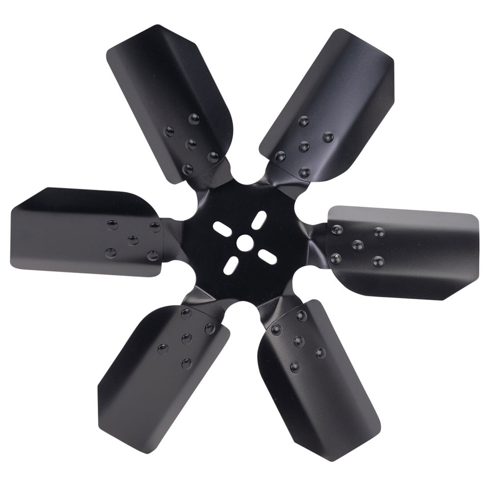Derale Engine Cooling Fan 17317; Rigid Race 17 in. 6 Blade Mechanical Black