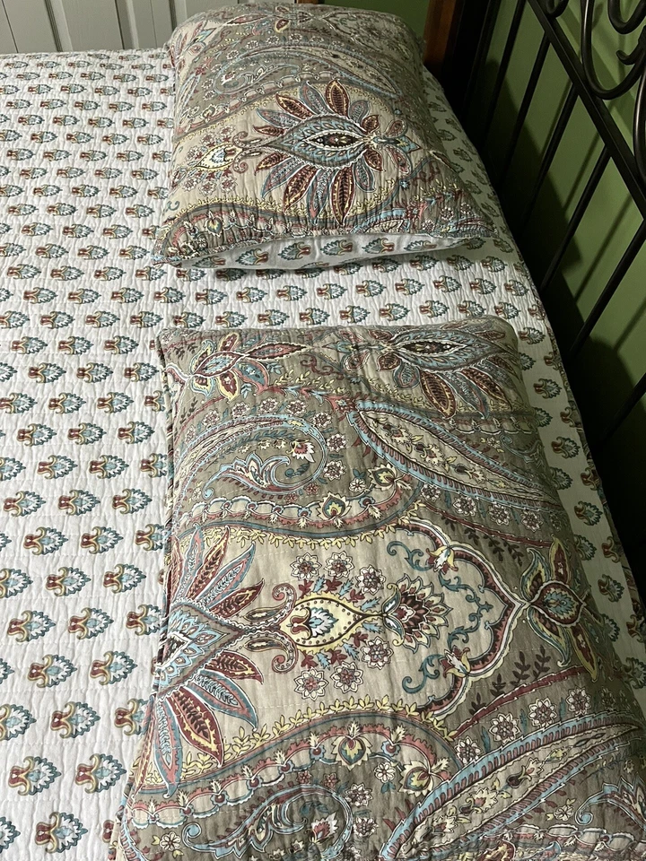 Levtex Home Presidio Reversible 3pc Queen Quilt Set Bedroom Guest Cabin - Image 4 of 4