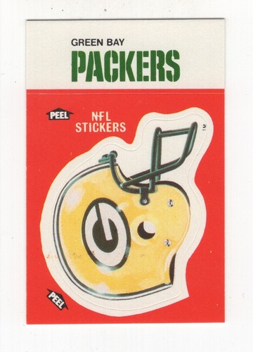 1988 FLEER TEAM ACTION STICKER GREEN BAY PACKERS HELMET - Picture 1 of 2