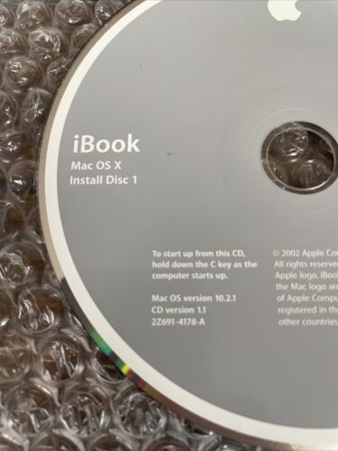 2002 Macintosh Power Mac G4 Mac OS X Jaguar 10.2.1 Software Install CDs Discs - Picture 2 of 8