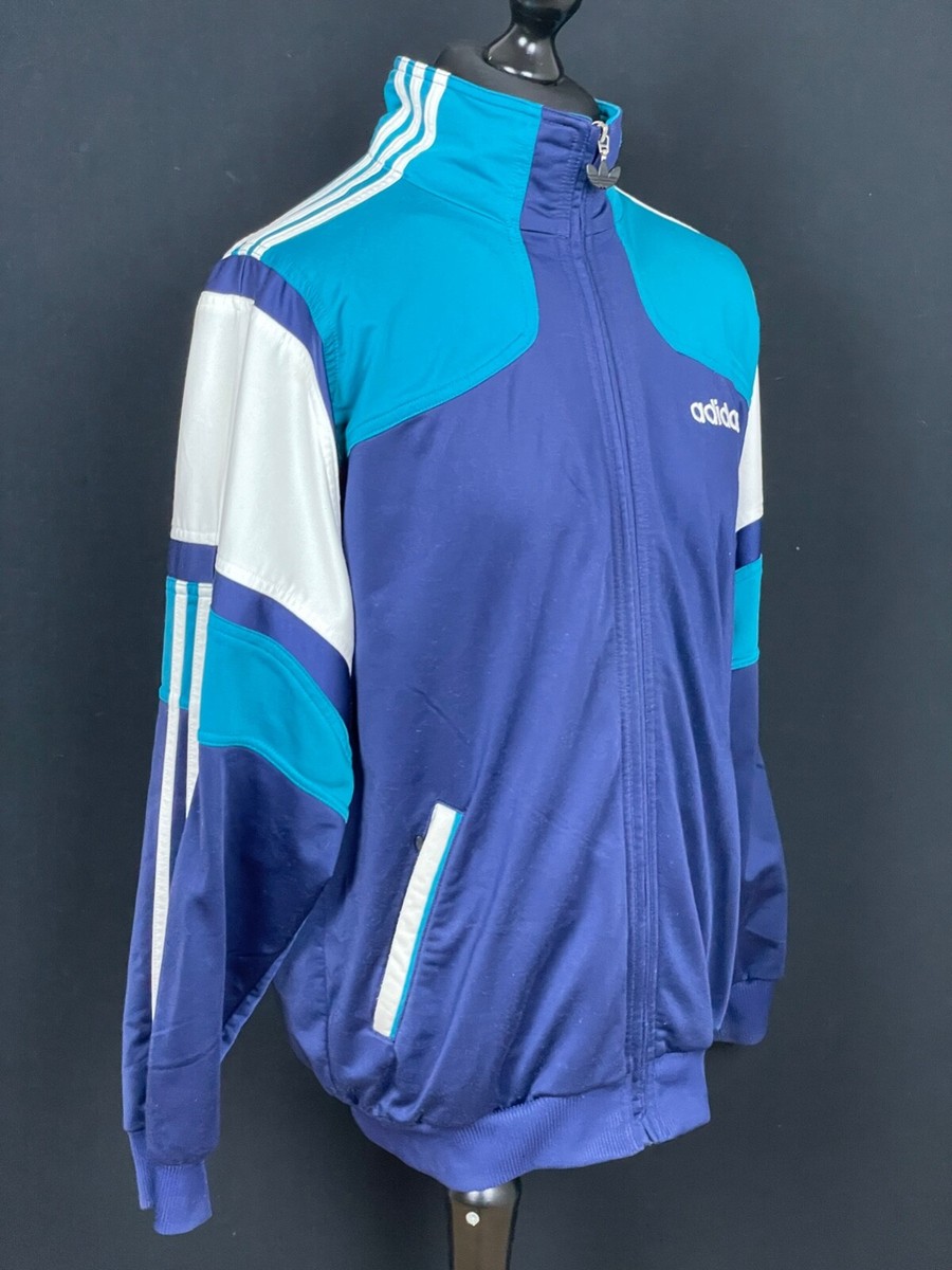 Huisdieren Overleg verhaal adidas Originals Vintage lata 90. męska kurtka dresowa rozmiar L rzadka  niebieska kolor blok | eBay