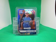 2021 Elite Extra Edition Blue Aspirations Die-Cut Juan De La Cruz 04/76 #197 B14