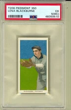 1909 T206  LENA BLACKBURNE Providence Clamdiggers Piedmont 350 PSA 5(MC)