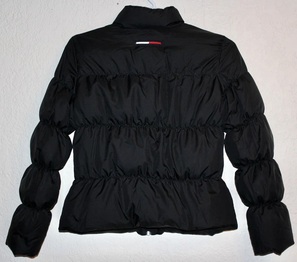 Tommy Hilfiger Youth Size Large Black Puffer Jacket Coat Unisex hoodless - Image 4 of 4