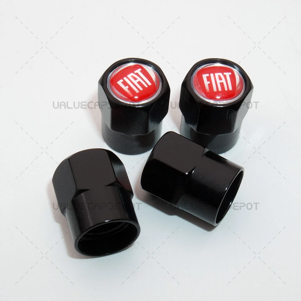 Шестигранная форма логотип Fiat эмблема колеса шины воздушные клапаны колпачки стержень пылезащитный чехол Sport - Изображение 3 из 4