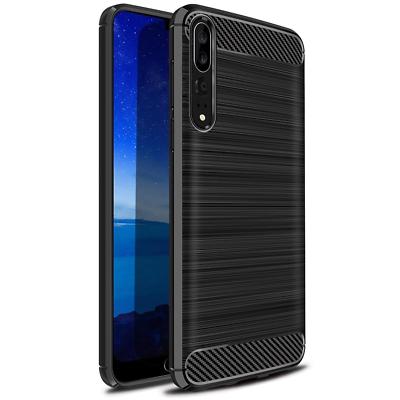 Für Huawei P20 Pro Handyhülle Carbon Schutz Handy Cover Hülle Tasche Case