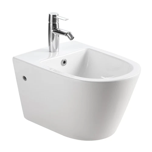 Wand Bidet Set oder Spülrandloses Hänge WC Toilette abnehmbar Soft Close Sitz - Bild 23 von 35