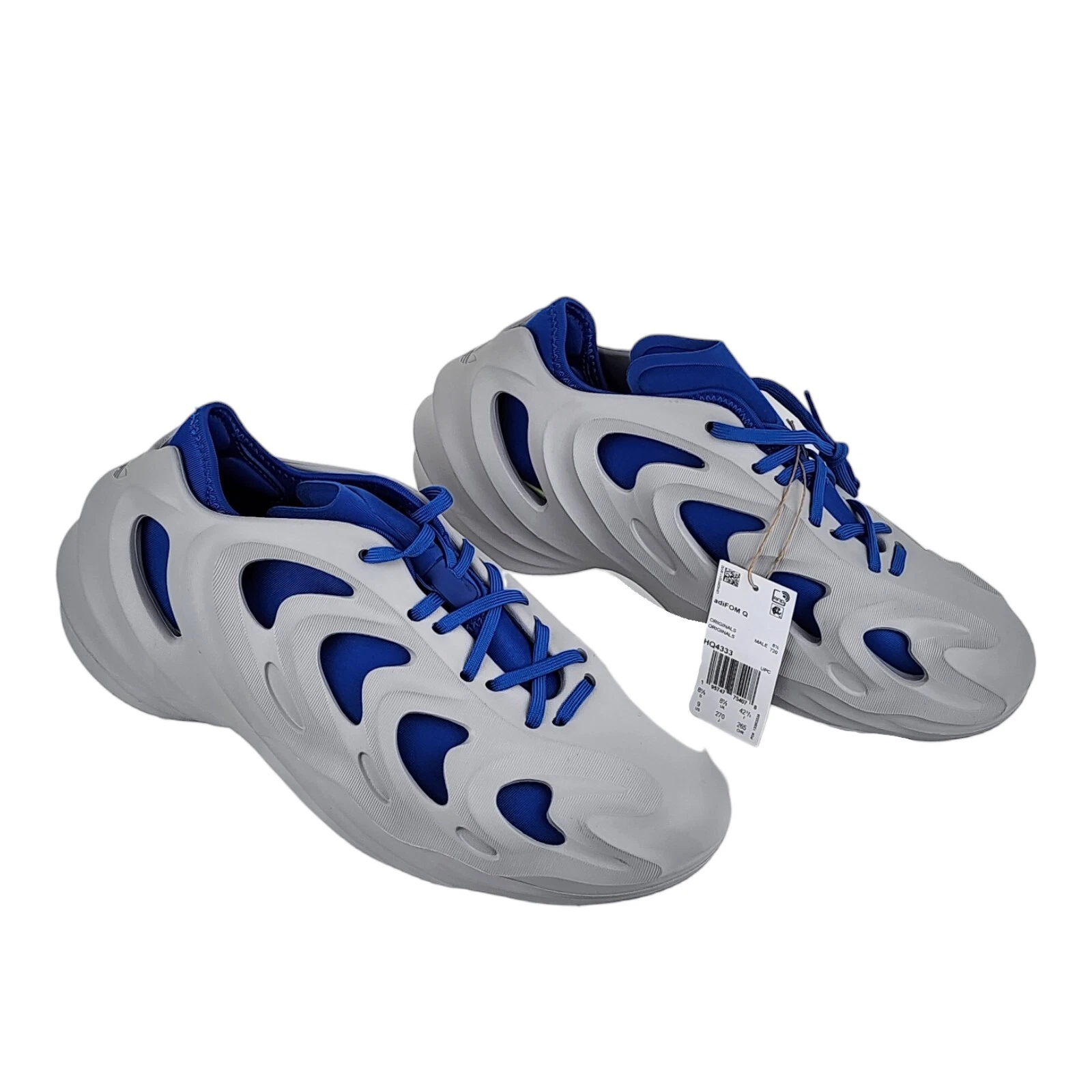 Scarpe da uomo Adidas AdiFOM Q grigio fumo blu royal (HQ4333) Yeezy come taglia 9