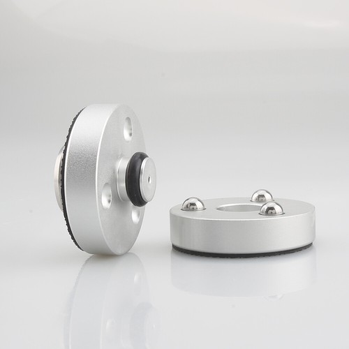 4xAudiocrast 39mm Aluminium Speaker Spike Pad Steel Ball Isolation Stand Feet - Picture 32 of 34