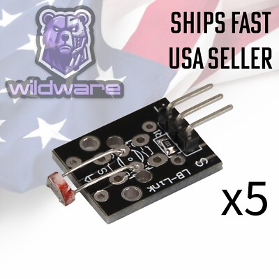 #ad #ad KY 018 Photoresistor Sensor Module New Pack of 5 Ships From USA Fast $8.97