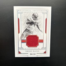 2016 Panini National Treasures Collegiate Materials /10 Ernie Davis #182 RARE!🔥