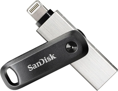 SanDisk 64GB iXpand Flash Drive Go, with Lightning and USB 3.0 connectors