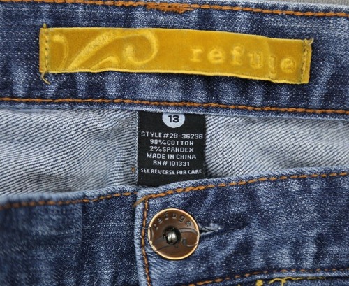 Pantalones de mezclilla para mujer Refuge de altura media Capri recortados elásticos elásticos talla 13 (36x24) - Imagen 3 de 5