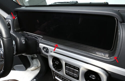 Real Carbon Fiber Central Navigation Cover For Mercedes-Benz G-Class 2019-2021 - Picture 10 of 12