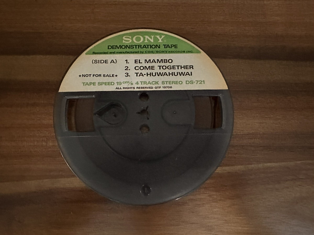 Sony Ds-721 Demo Reel To Reel Tape 7 1/2 IPS 4 Track 7” Reel | eBay