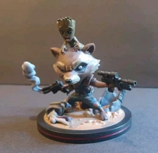 Marvel Q Fig Rocket Raccoon and Groot, Loot Box Exclusive
