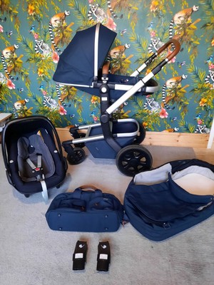 joolz pram parrot blue