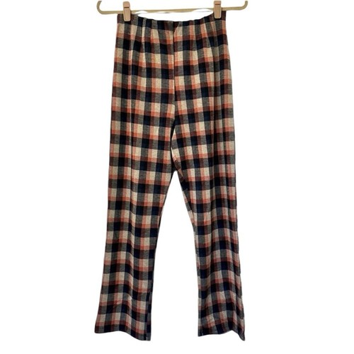 Free People Plaid Menswear Inspired Academia Pants New Womens 8
