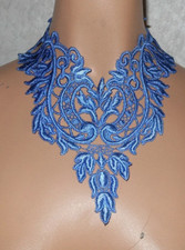 Super Large Victorian inspired Soft lace Choker Large Necklace Bib Spade