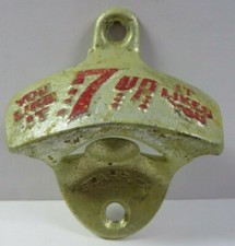 Vintage 1940's 7-UP Starr X Wall Mounted Bottle Opener You Like It--It Likes You