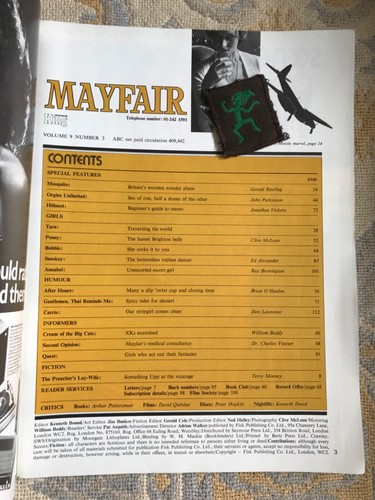MAYFAIR Vol 9 No 3 March 1974 - VGC - Picture 2 of 4