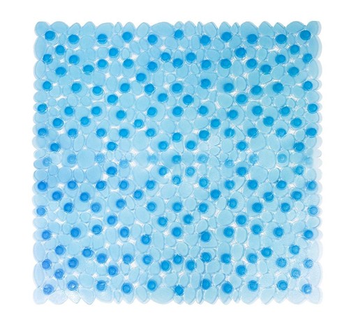 Tappetino Doccia 21"x21" River Rock PVC Vasca Massaggiante Trasparente Quadrato Nuovo - Foto 6 di 13