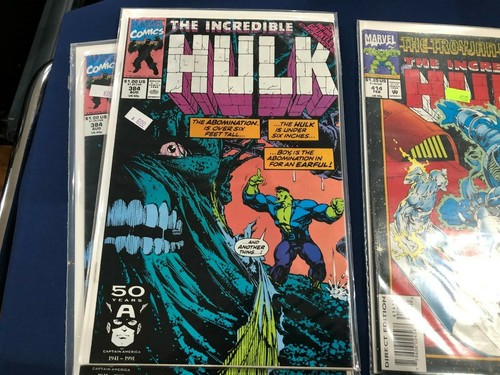 1991-94 Incredible Hulk 384/414/416 Eight Copies Mint Never Graded Marvel E7929 - Picture 2 of 4