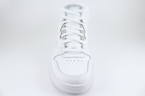 REEBOK ROYAL BB4500 H2 HIGH HI WIDE E WHITE/GRAY CLASSIC BASKETBALL LEATHER MENS - Picture 3 of 9