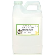 100 PURE COCONUT OIL FRACTIONATED ORGANIC BY DR ADORABLE 64 OZ/ 2 QUARTERS