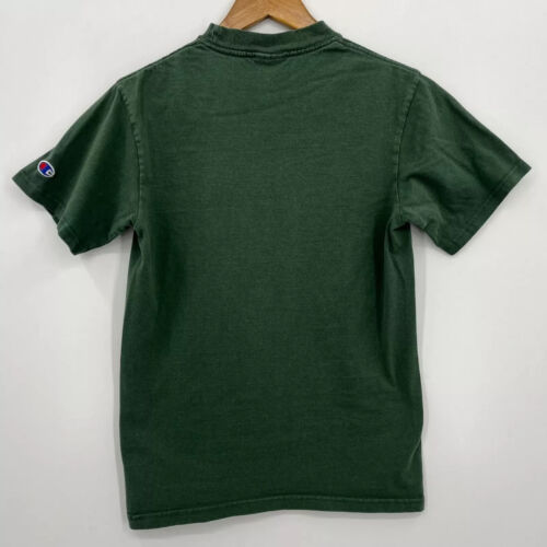 Champion T-Shirt Adult Size S Green University Miami Hurricanes Retro Logo NCAA - Picture 9 of 12